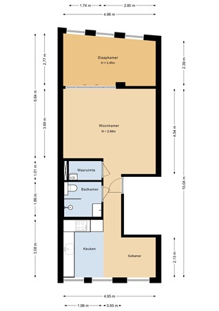 Floorplan - Amsterdamsestraatweg 122A, 3513 AL Utrecht